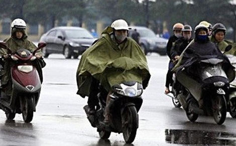 Đầu tuần, đón không khí lạnh, Hà Nội mưa rét