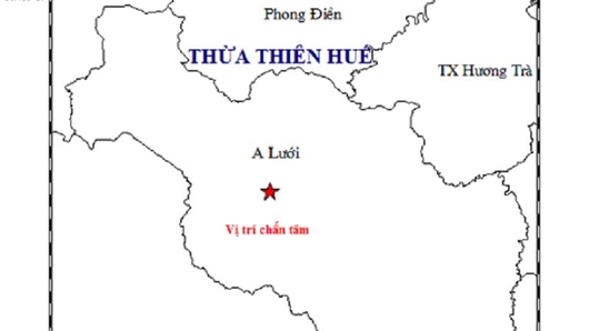 Động đất 2,4 độ richter tại huyện miền núi A Lưới