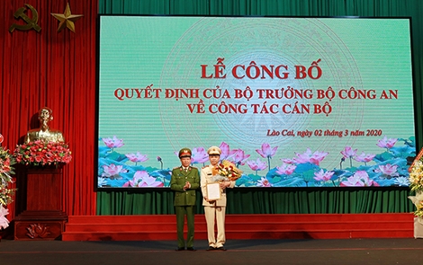 Công bố quyết định bổ nhiệm Giám đốc Công an tỉnh Lào Cai