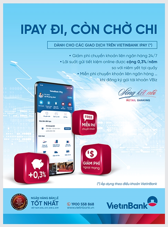 VietinBank tung siêu ưu đãi khi giao dịch trực tuyến mùa nCOV