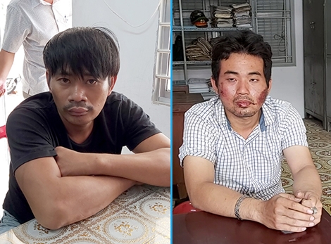 Hai tên cướp giật điện thoại trên đường bị người dân vây bắt 