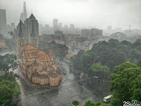 Nam Bộ đầu tuần mưa giông, Hà Nội nắng nóng 37 độ C