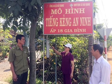Tiếng kẻng an ninh giữ bình yên ở xã Bảo Quang