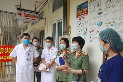 Kiểm tra công tác phòng chống dịch tại 2 Bệnh viện CAND