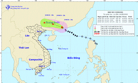 Bão số 4 đã vào đất liền Trung Quốc, Bắc bộ dồn dập mưa to