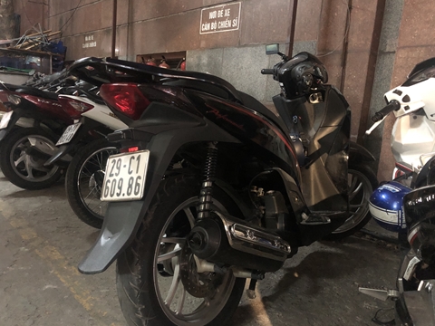 Chiếc SH bị mất cắp được “tráo đổi thân phận”