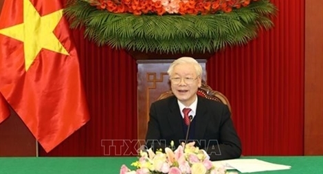 Tổng Bí thư, Chủ tịch nước Nguyễn Phú Trọng điện đàm với Bí thư thứ nhất Đảng Cộng sản Cuba