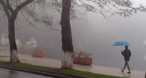 Miền Bắc trời mưa phùn, nồm ẩm