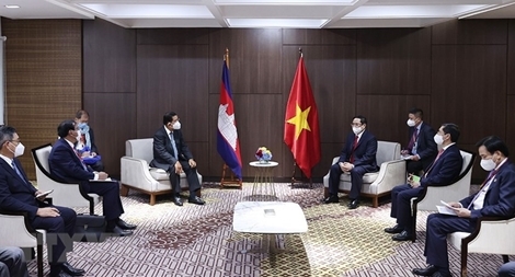 Thủ tướng Phạm Minh Chính gặp gỡ một số nhà Lãnh đạo ASEAN 