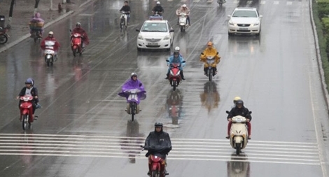 Miền Bắc mưa diện rộng, Hà Nội trời se lạnh