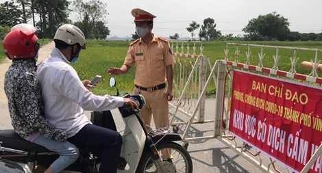 Công an tỉnh Vĩnh Phúc xử phạt trên 500 trường hợp không chấp hành phòng, chống dịch
