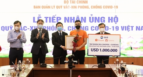 Shopee và Garena Việt Nam ủng hộ 1 triệu USD vào Quỹ vaccine phòng, chống COVID-19