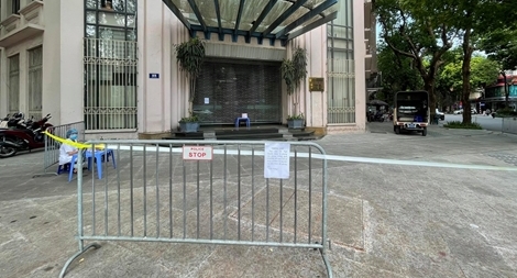 Đặt rào chắn tạm thời phong tỏa trụ sở Bộ Công thương