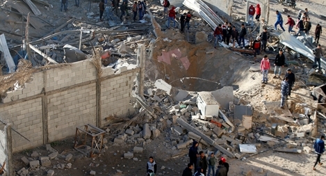 Israel dội bom dải Gaza nhằm vào các mục tiêu của phong trào Hamas