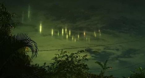 Những cột sáng bí ẩn lại xuất hiện trên bầu trời Philippines