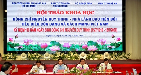 Kỷ niệm 110 năm ngày sinh cố Phó Thủ tướng, Bộ trưởng Ngoại giao Nguyễn Duy Trinh