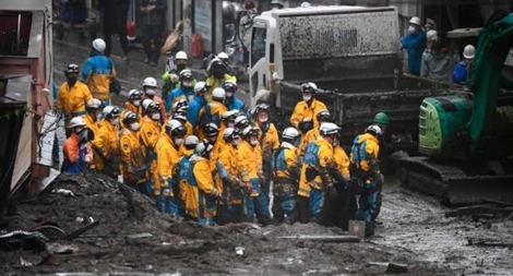 Chưa thể tìm thấy hơn 100 người mất tích sau sạt lở tại Nhật Bản