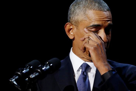 Những giọt nước mắt sau bài diễn văn chia tay của Tổng thống Obama