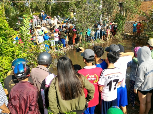 Hàng trăm người dân đổ xô đi xem cá lạ ở Tiền Giang