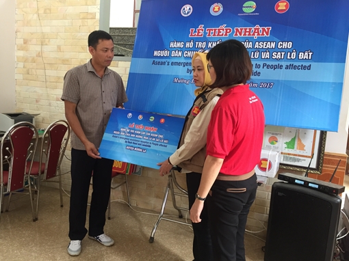 Sơn La tiếp nhận hàng cứu trợ dân vùng lũ của ASEAN