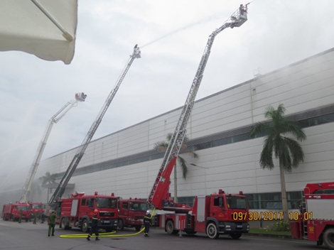 Hơn 2.000 người tham gia diễn tập phương án chữa cháy, tìm kiếm cứu nạn, cứu hộ 