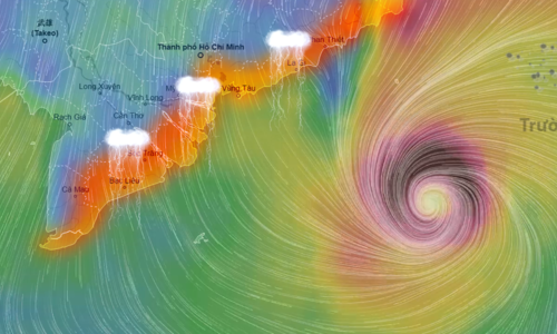 Bão Tembin giật cấp 15 hướng vào các tỉnh Nam Bộ