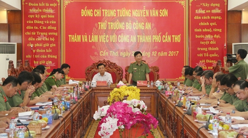Thứ trưởng Nguyễn Văn Sơn thăm, kiểm tra công tác tại TP Cần Thơ