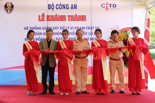 Khánh thành Hệ thống giám sát, xử lý vi phạm TTATGT trên QL1A