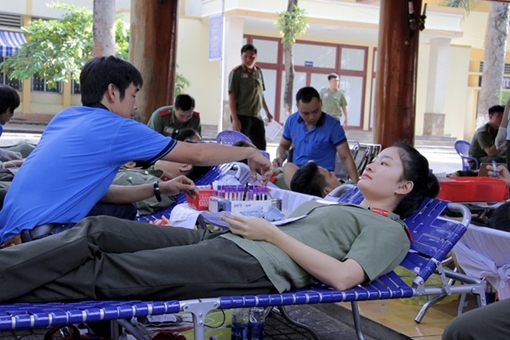 Hơn 500 sinh viên An ninh hiến máu “Vì đồng đội yêu thân yêu”
