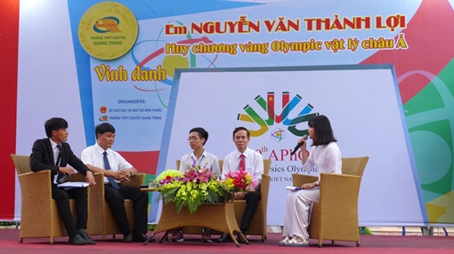 Bình Phước thưởng "khủng" cho học sinh giành giải vàng Olympic Vật lý 