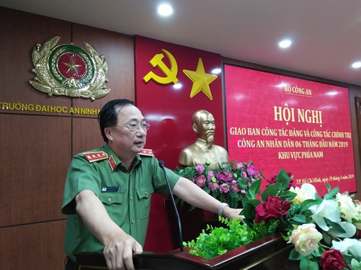 Bộ Công an giao ban công tác Đảng, công tác chính trị phía Nam
