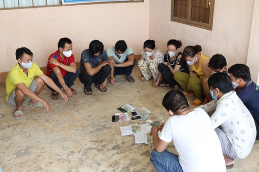 Phá sòng bạc “di động” các vườn cao su