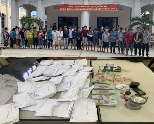 56 đối tượng sát phạt trong sòng lắc tài xỉu hơn nửa tỷ đồng