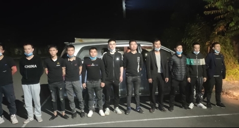 11 người Trung Quốc xuất cảnh trái phép sang Campuchia làm dịch vụ đánh bạc