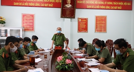 Công an Tây Ninh kiểm tra chặt chẽ công tác đảm bảo ANTT bầu cử