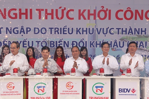 Khởi công dự án chống triều cường lớn nhất từ trước đến nay ở TP Hồ Chí Minh