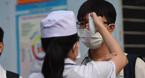 Phòng dịch nghiêm ngặt trong ngày thi tuyển sinh lớp 10 