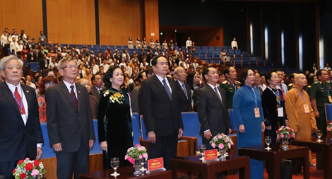 Ngày làm việc đầu tiên của Đại hội đại biểu toàn quốc MTTQ Việt Nam lần thứ IX