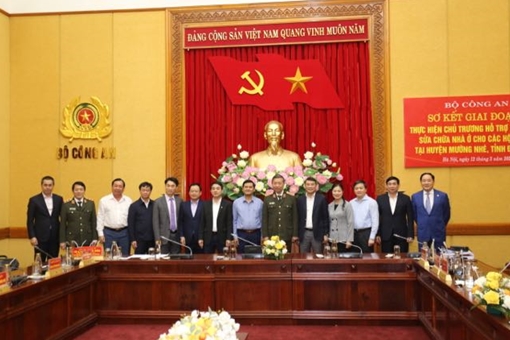 Sơ kết chủ trương hỗ trợ xây dựng, sửa chữa nhà ở cho các hộ nghèo huyện Mường Nhé