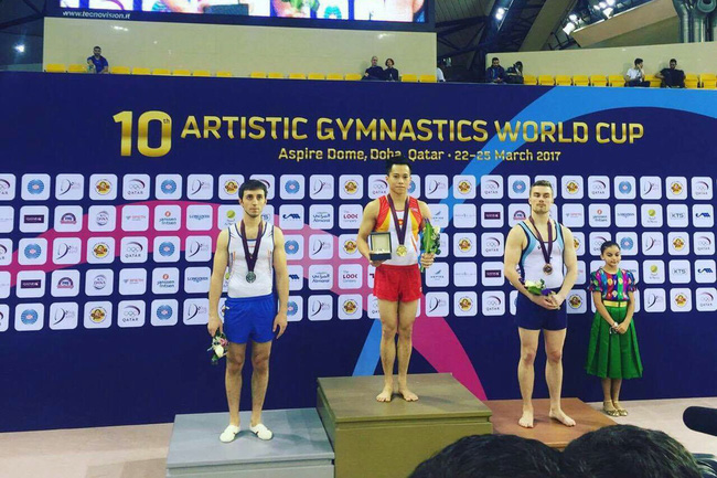 Lê Thanh Tùng giành HCV Cúp thể dục dụng cụ thế giới 2017 