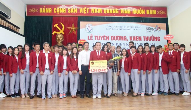 Giành 17 HCV SEA Games, đội tuyển điền kinh được thưởng 1,1 tỉ đồng 