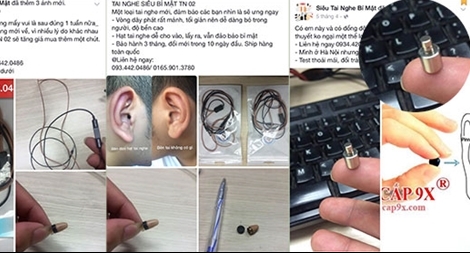 Những chiêu trò gian lận thi cử thời “công nghệ cao”