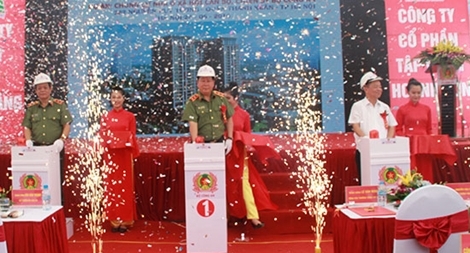 Khởi công xây dựng chung cư nhà ở xã hội CBCS Bộ Công an