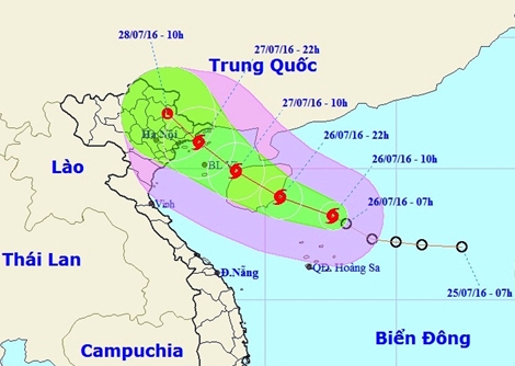 Công điện khẩn về phòng chống cơn bão Mirinae