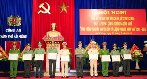 Công an Hải Phòng tổng kết 15 năm thực hiện Chỉ thị số 13 của Bộ Công an 