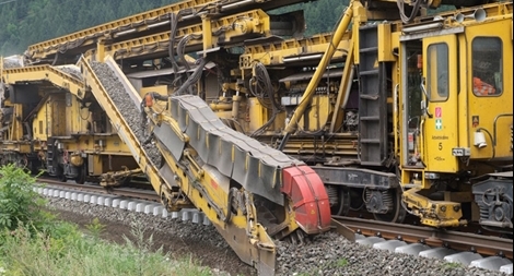 Cận cảnh cỗ máy sửa chữa đường ray xe lửa nặng 650 tấn