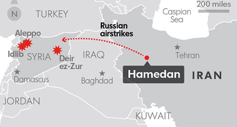 Xung quanh việc Iran đột ngột dừng cho Nga dùng căn cứ không kích IS
