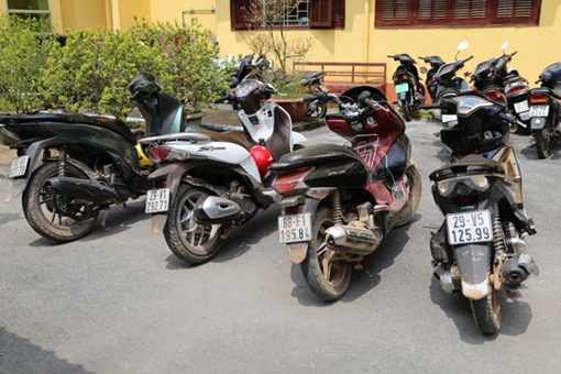 Bắt băng nhóm trộm cắp rồi "xuất khẩu" xe máy sang Trung Quốc