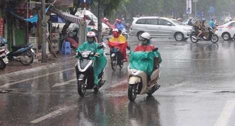 Hôm nay Bắc Bộ có mưa, trời mát mẻ