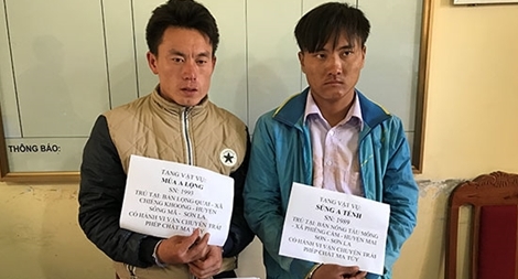 Bắt 2 đối tượng, thu giữ 1 bánh heroin và gần 5kg nhựa thuốc phiện